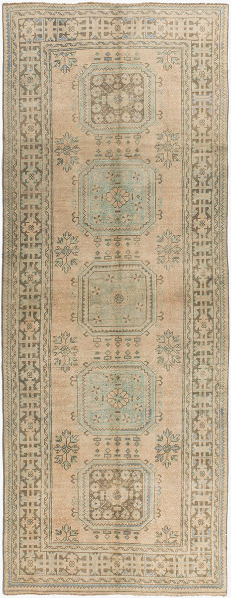 WAHO_IMAGE::u-4952 vintage turkish oushak runner 4'4x11'9 -thumb.jpg