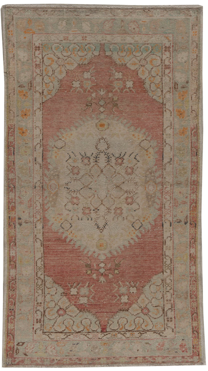 U-4975 - Vintage Turkish Oushak Rug