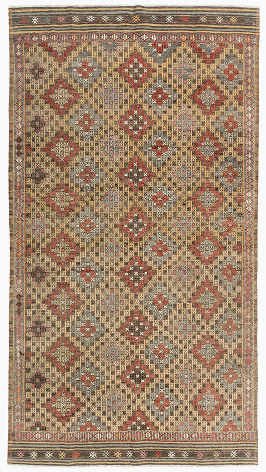 WAHO_IMAGE::u-4986 vintage turkish jajim flatweave rug 5'2 x 9'7.jpg