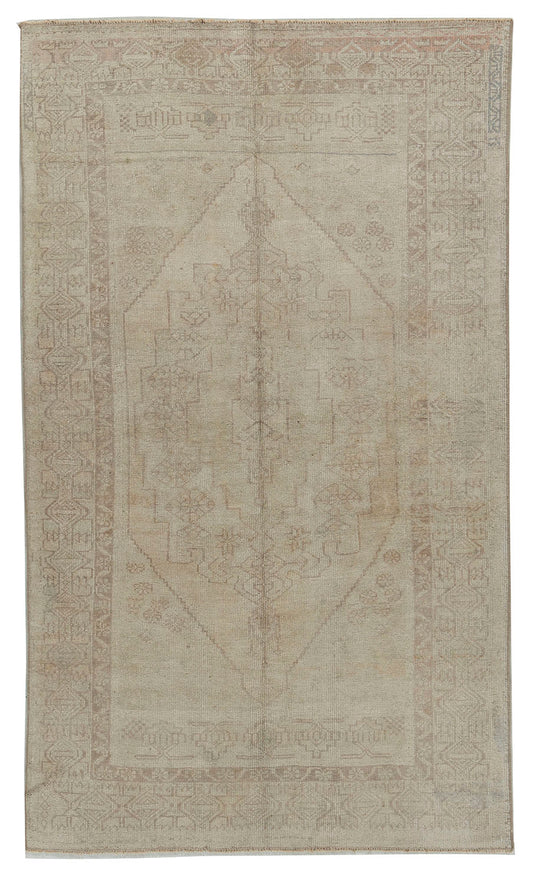 U-5013 - Vintage Subdued Turkish Oushak Rug