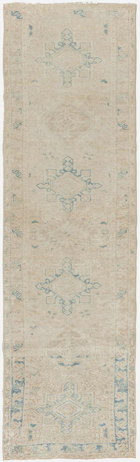 U-5076 - Vintage Subdued Persian Heriz Runner