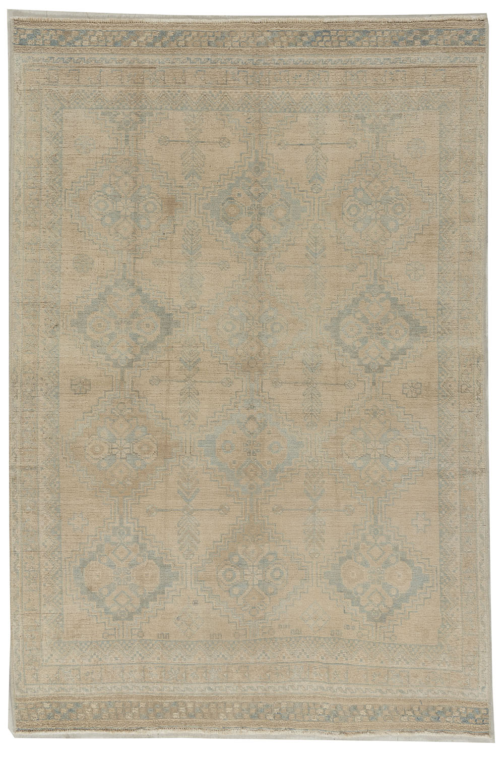 WAHO_IMAGE::u-5080 antique lightly distressed persian afshar rug 4'7 x 5'1.jpg