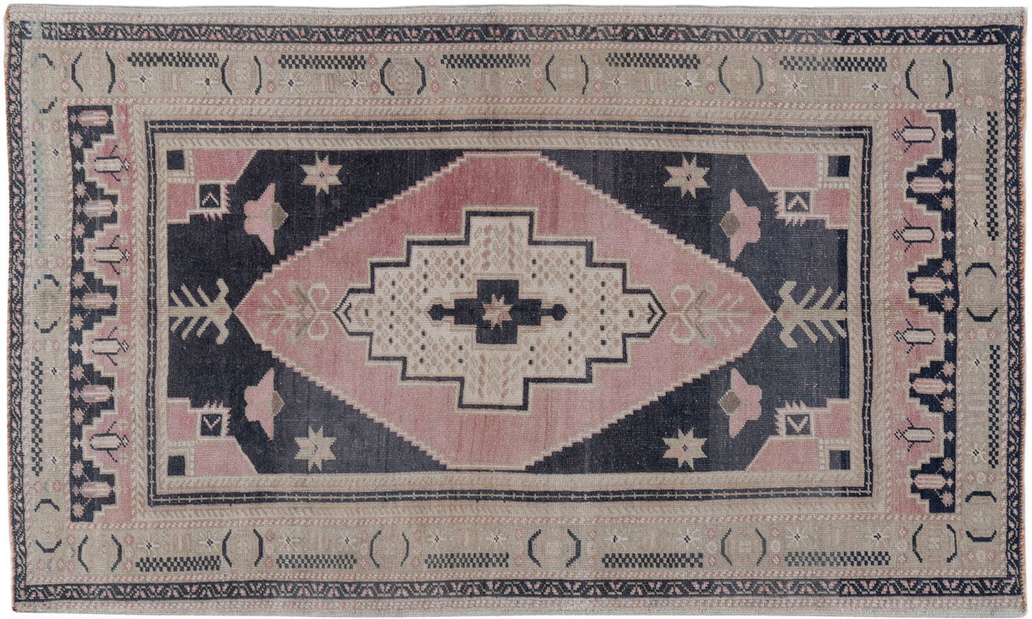 U-5153 - Vintage Turkish Oushak Rug