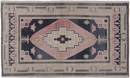 U-5153 - Vintage Turkish Oushak Rug
