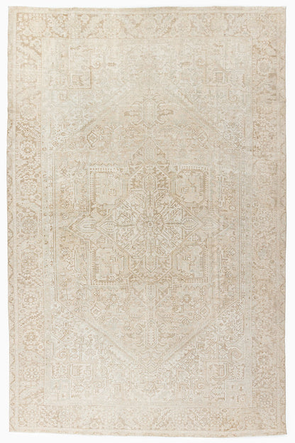 U-5192 - Antique Subdued Persian Heriz Rug