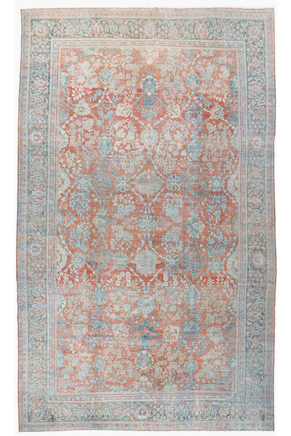 U-5204 - Antique Persian Distressed Sultanabad Rug