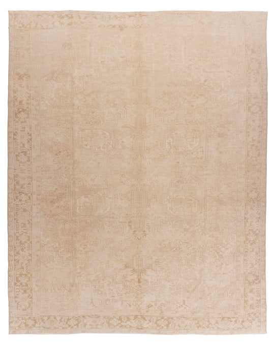 U-5257 - Vintage Subdued Persian Heriz Rug