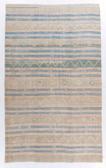 WAHO_IMAGE::u-5267 vintage turkish kilim wool 6’6x10’11-thumb.jpg