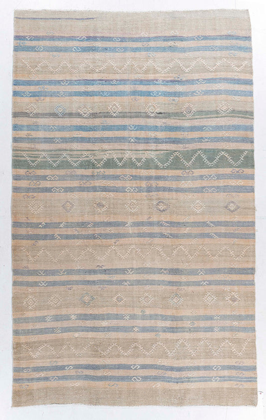 WAHO_IMAGE::u-5267 vintage turkish kilim wool 6’6x10’11-thumb.jpg