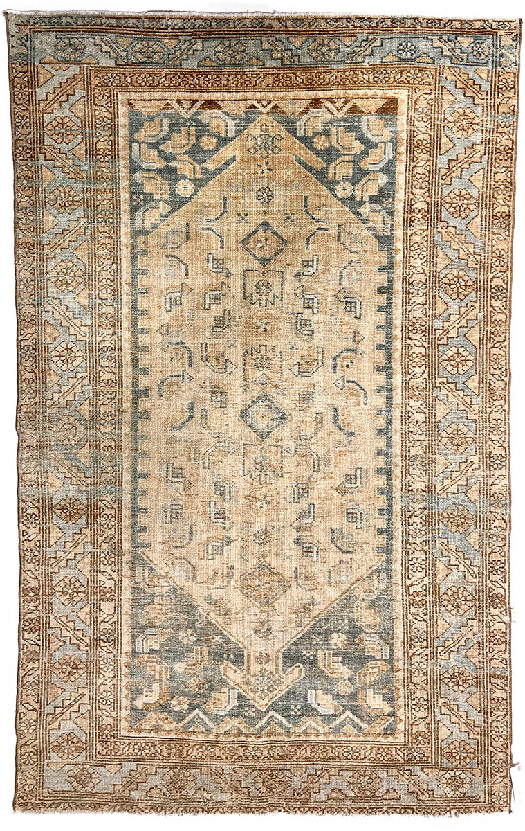 U-5303 - Vintage Persian Lightly Distressed Malayer Rug
