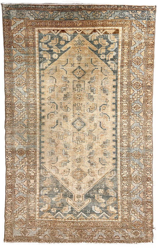 U-5303 - Vintage Persian Lightly Distressed Malayer Rug