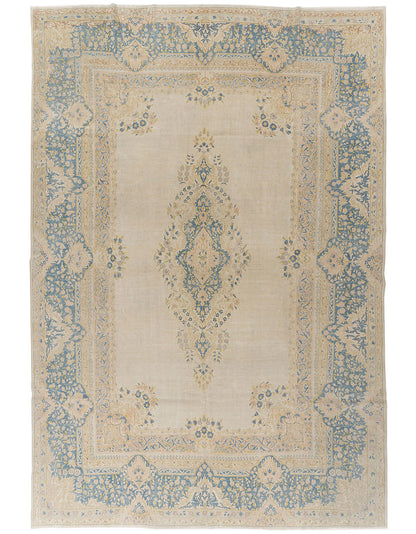 U-1492 - Vintage Subdued Persian Kerman Rug