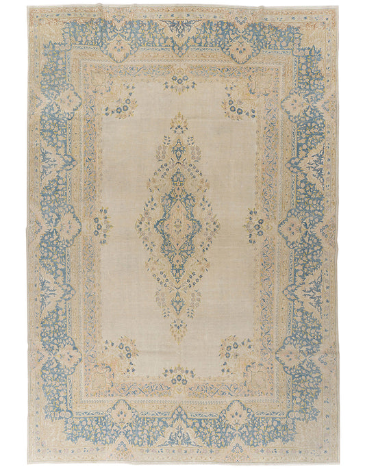 U-1492 - Vintage Subdued Persian Kerman Rug