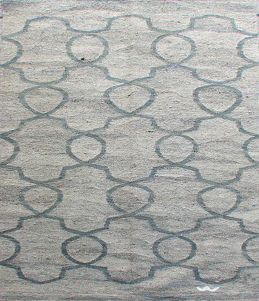 C1026 - Contemporary Natural Artisan Flatweave Rug