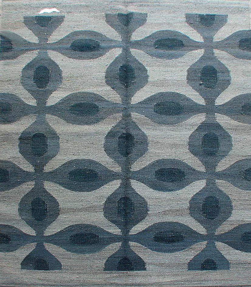 C1027 - Contemporary Natural Artisan Flatweave Rug