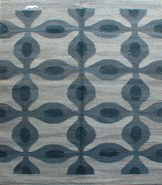 C1027 - Contemporary Natural Artisan Flatweave Rug