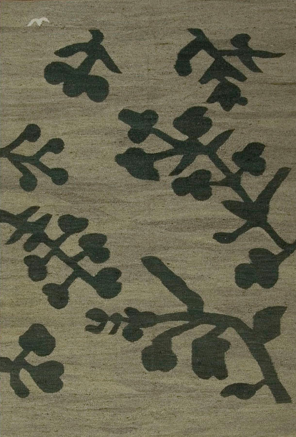 C1028 - Contemporary Natural Artisan Flatweave Rug