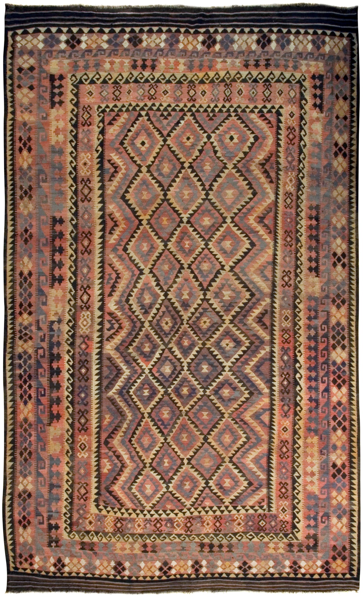 CU-1021 - Vintage Persian Meimaneh Gallery Size Rug