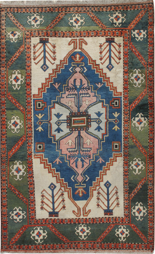 CU-1455 - Vintage Turkish Oushak Rug