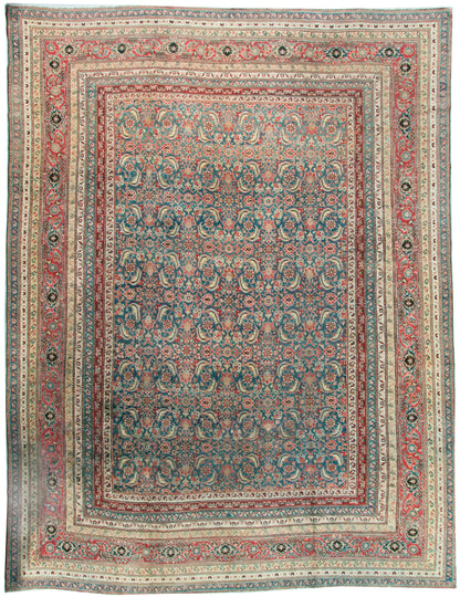 CU-1467 - Antique Indian Agra Rug