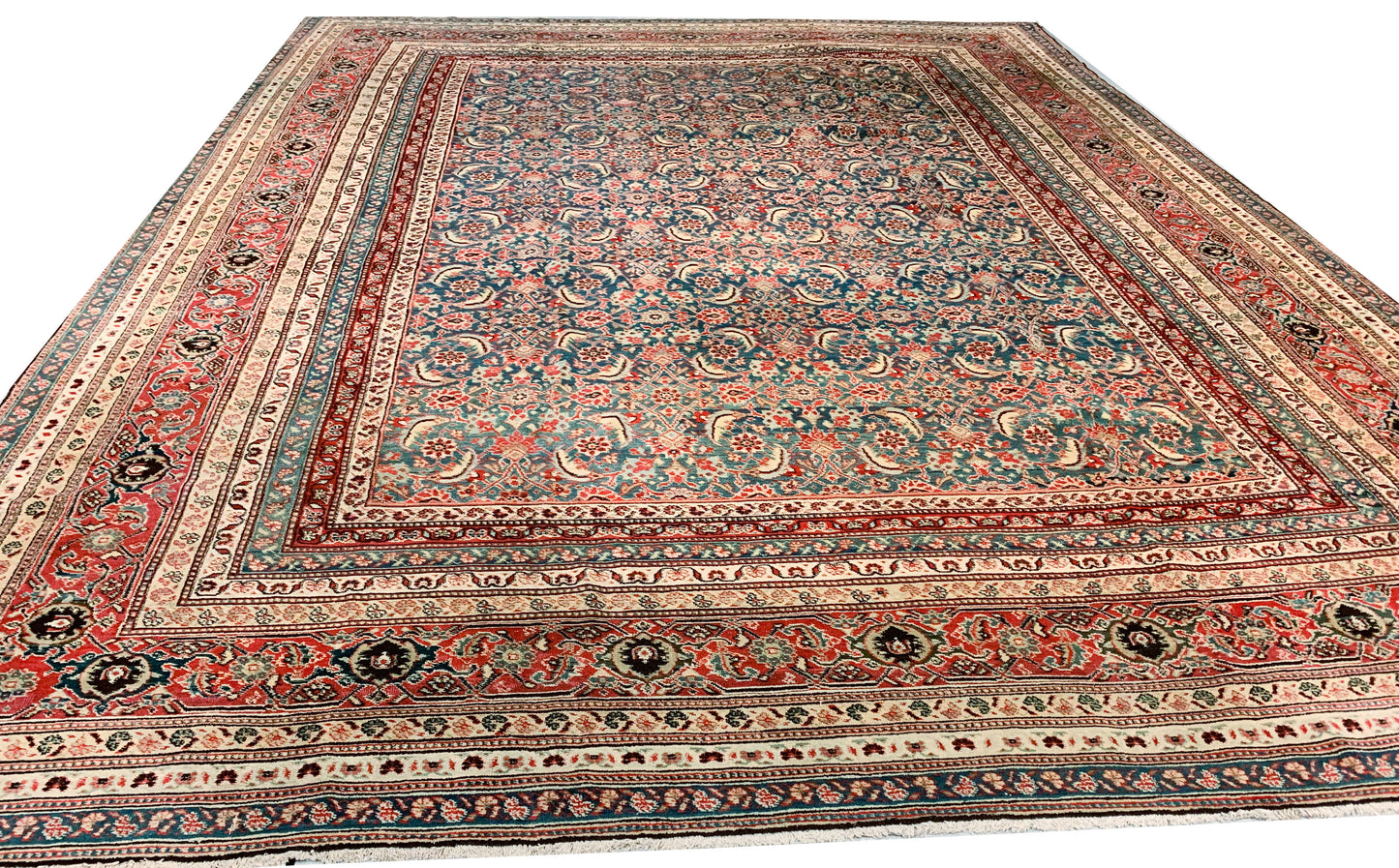 CU-1467 - Antique Indian Agra Rug