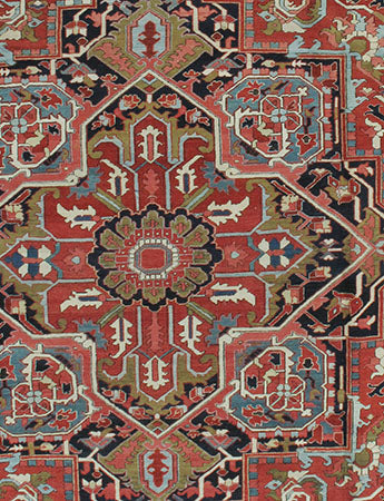 CU-1475 - Antique Persian Heriz Serapi Rug