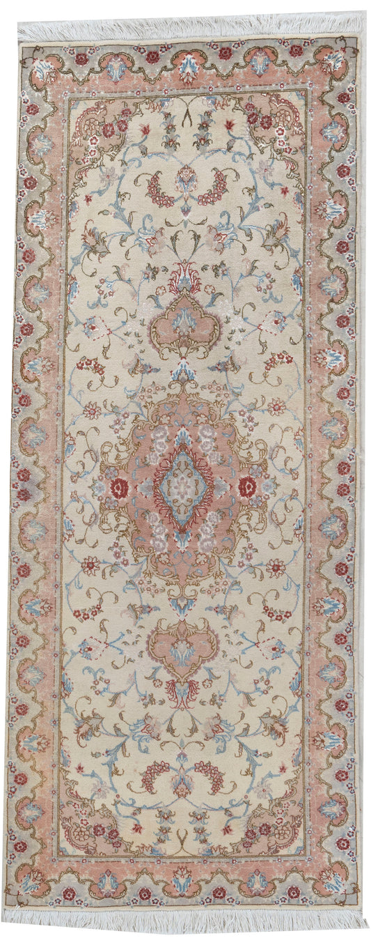 CU-1490C - Silk Tabriz Rug Runner