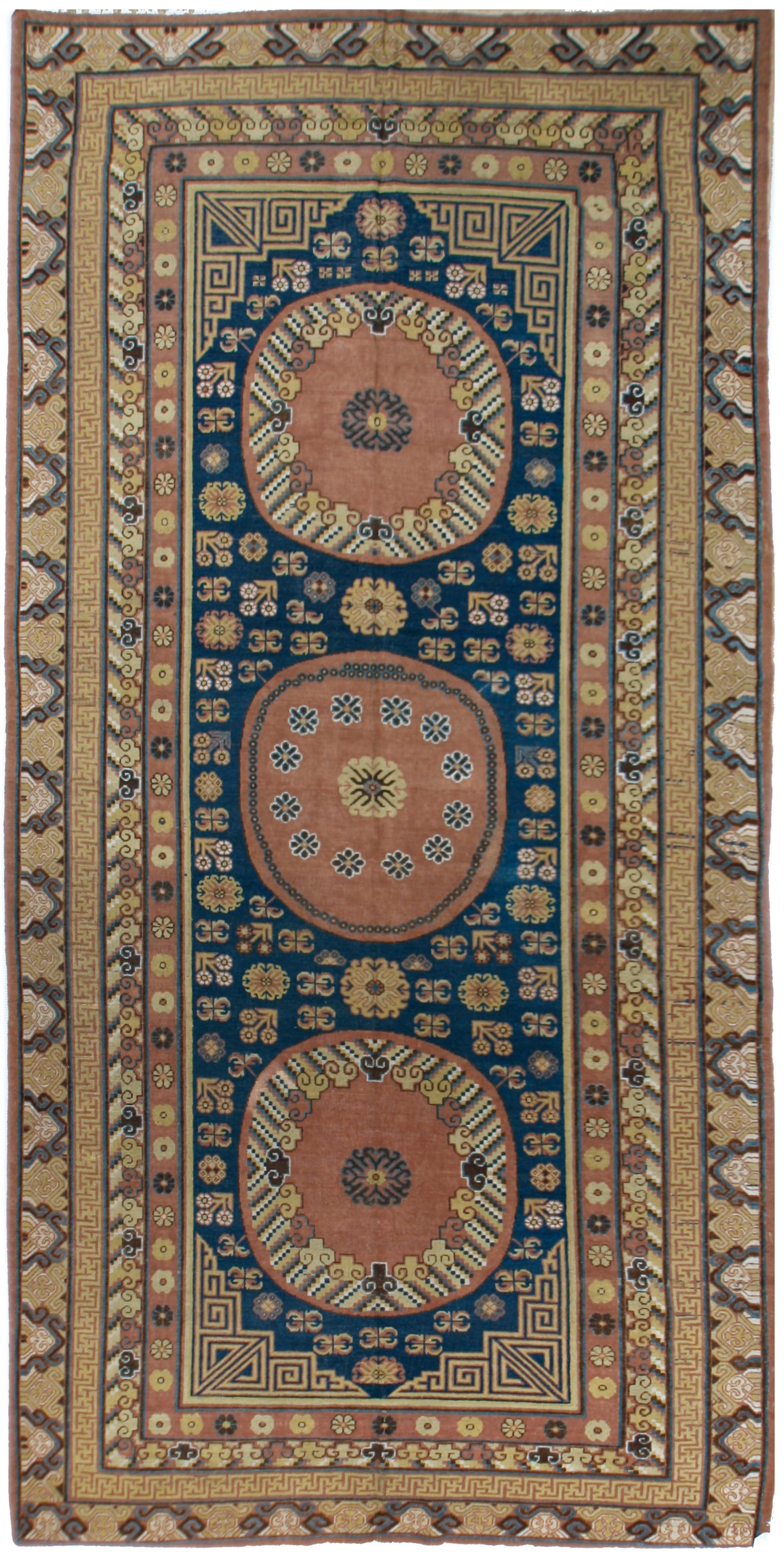 CU-1530-A12 - Antique Khotan Samarkand Rug