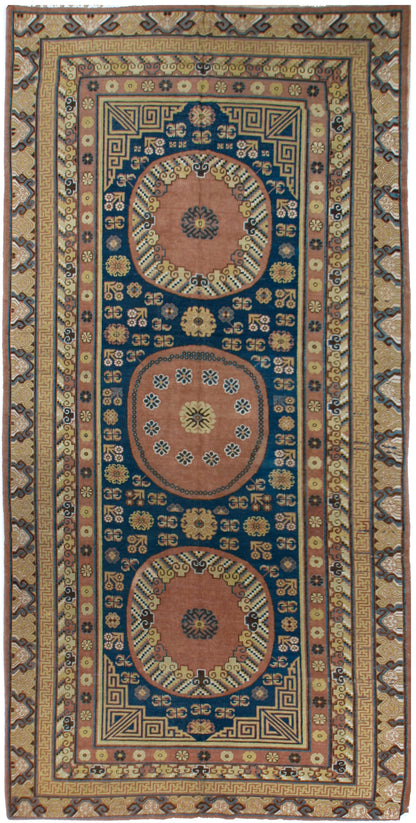 CU-1530-A12 - Antique Khotan Samarkand Rug