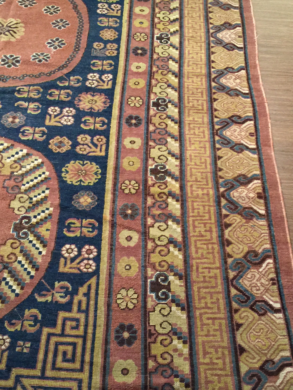 CU-1530-A12 - Antique Khotan Samarkand Rug