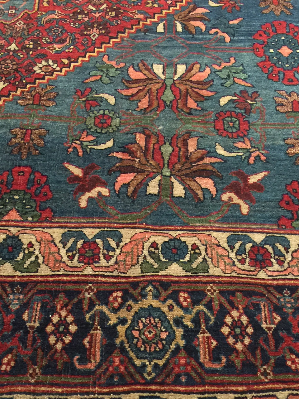 CU-1532-A144 - Antique Persian Bidjar  Rug