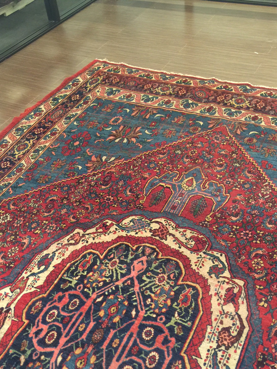 CU-1532-A144 - Antique Persian Bidjar  Rug