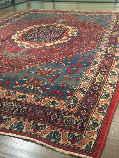 CU-1532-A144 - Antique Persian Bidjar  Rug