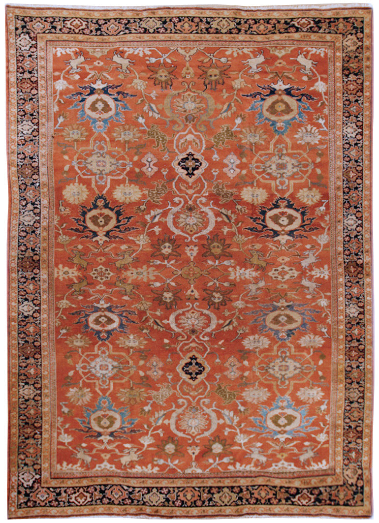CU-1533-A100 - Antique Persian Sultanabad Rug