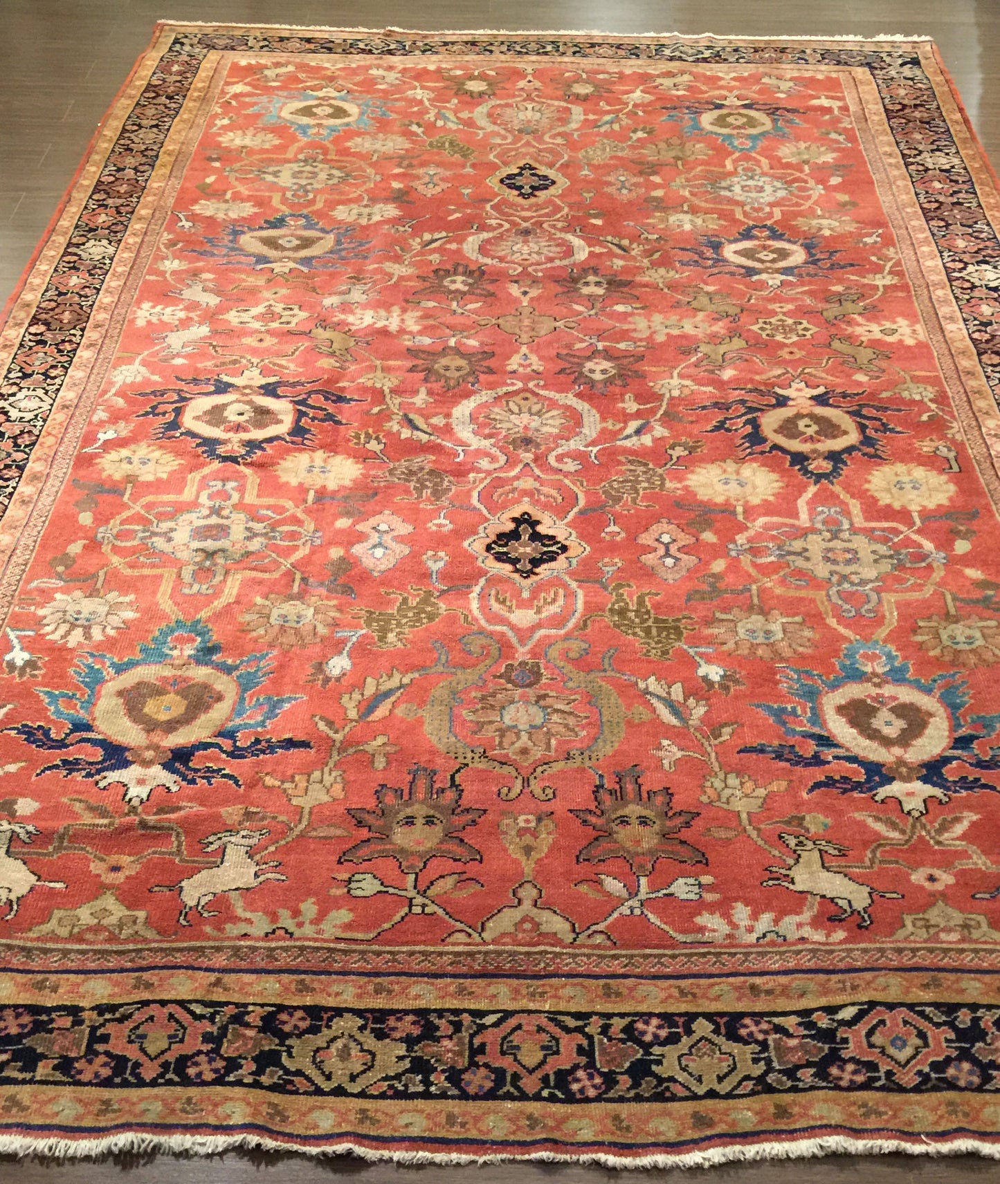 CU-1533-A100 - Antique Persian Sultanabad Rug