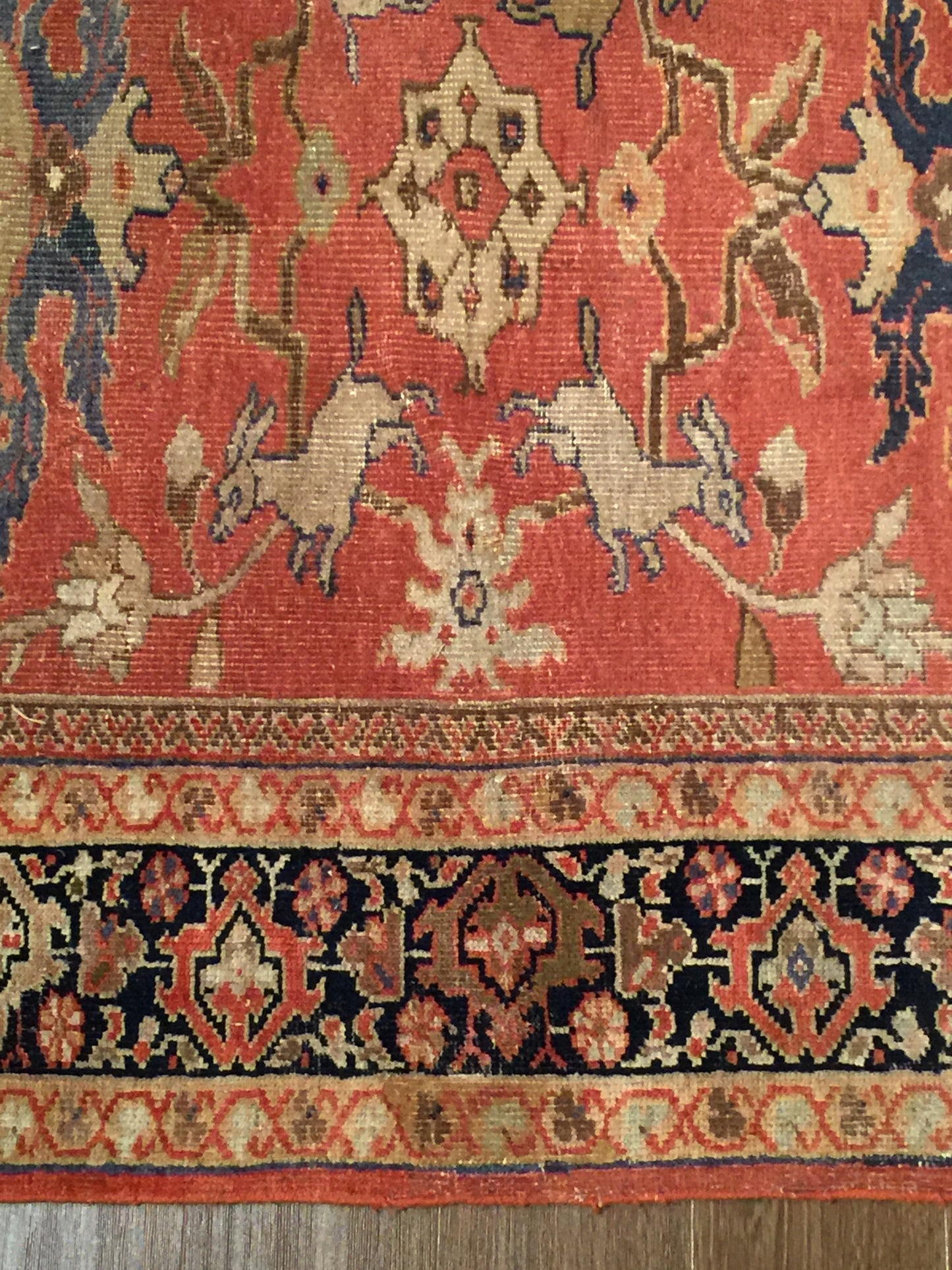 CU-1533-A100 - Antique Persian Sultanabad Rug