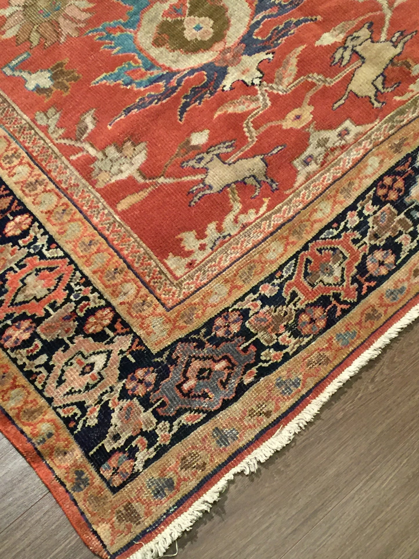 CU-1533-A100 - Antique Persian Sultanabad Rug