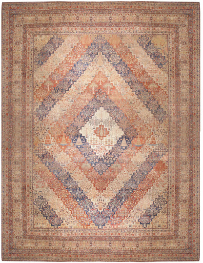 CU-1535-A112 - Antique Persian Kerman Rug