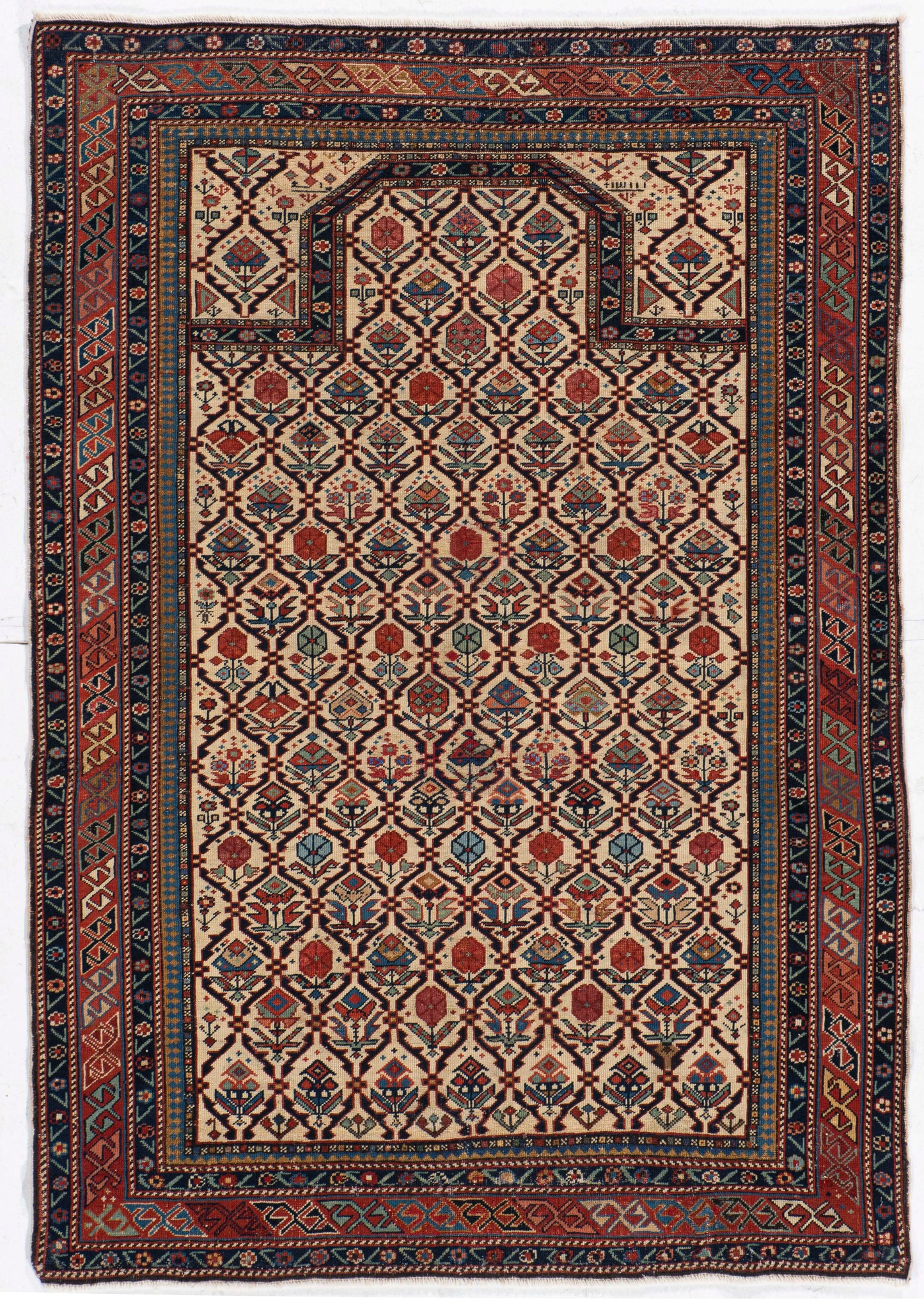 CU-1631 - Antique Caucasian Shirvan Marasali Rug