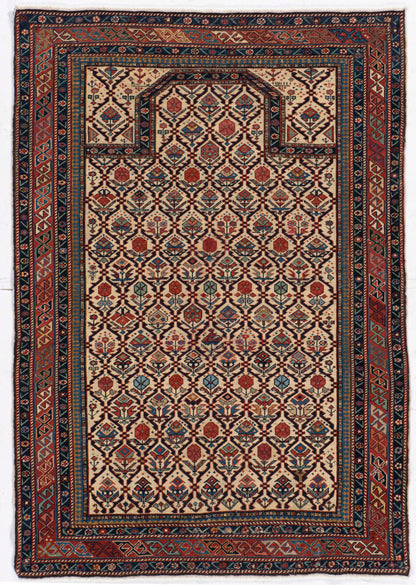 CU-1631 - Antique Caucasian Shirvan Marasali Rug