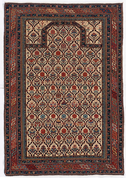 CU-1631 - Antique Caucasian Shirvan Marasali Rug