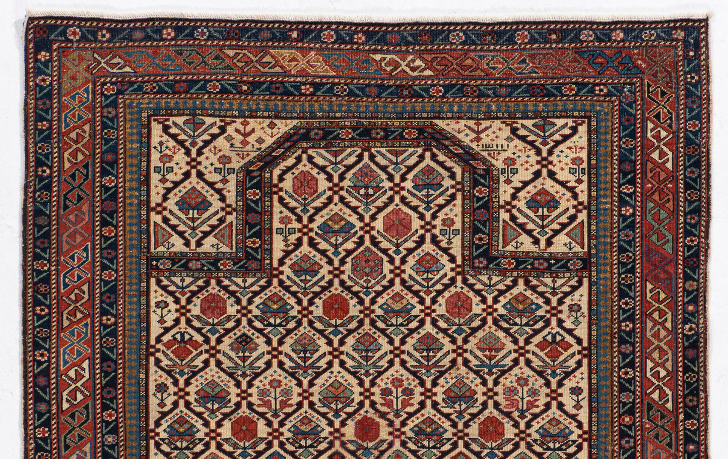 CU-1631 - Antique Caucasian Shirvan Marasali Rug