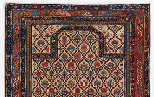 CU-1631 - Antique Caucasian Shirvan Marasali Rug
