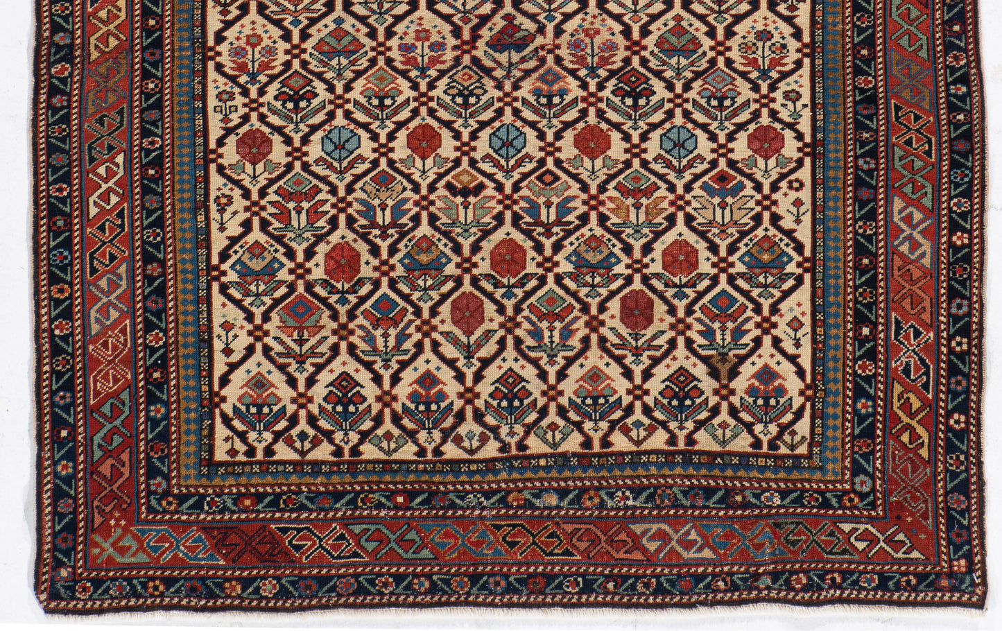 CU-1631 - Antique Caucasian Shirvan Marasali Rug
