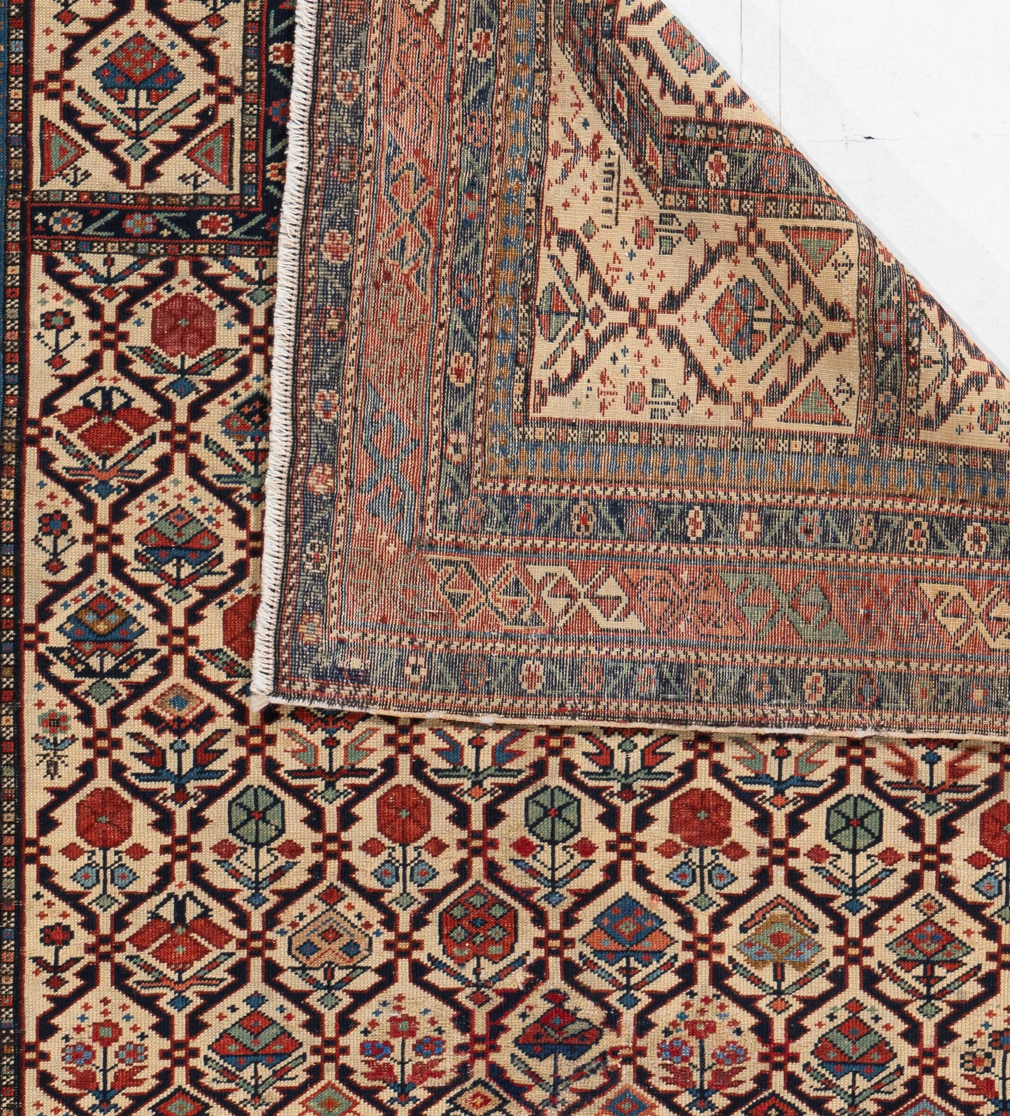 CU-1631 - Antique Caucasian Shirvan Marasali Rug