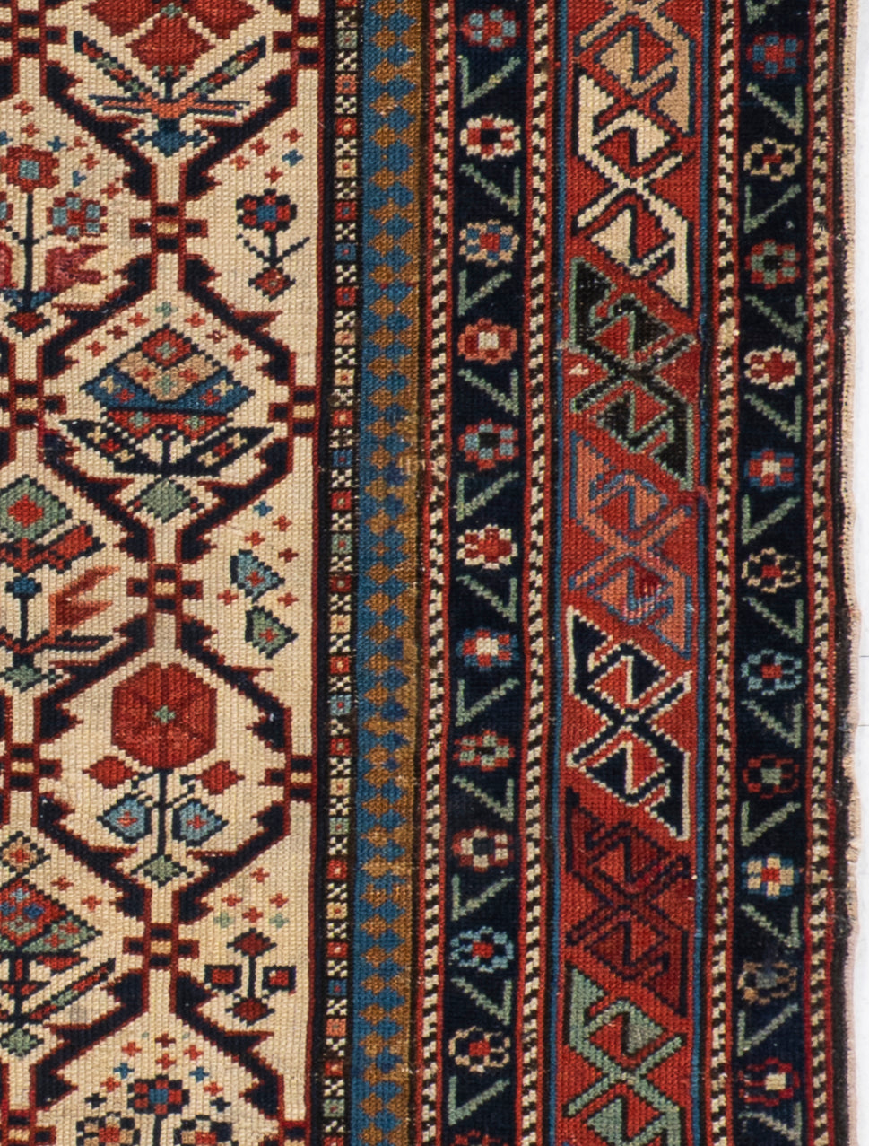 CU-1631 - Antique Caucasian Shirvan Marasali Rug