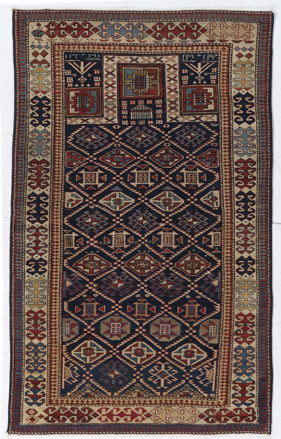 CU-1643 - Antique Caucasian Kuba Shirvan Rug