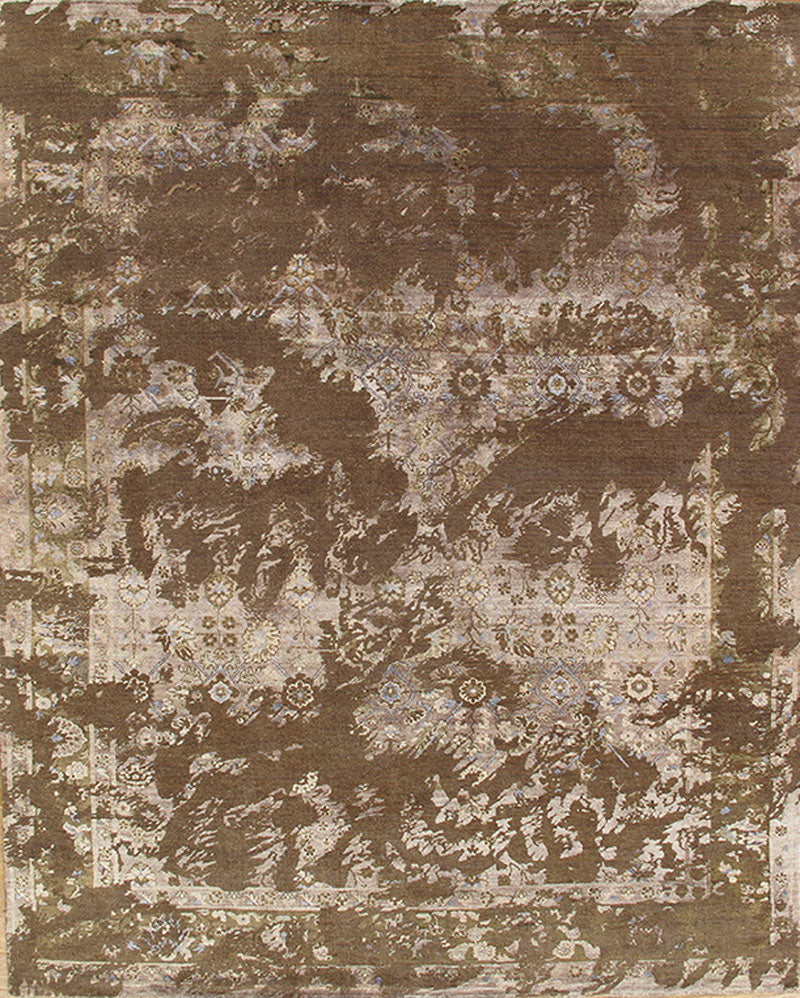 IC1003-VY26 - Viscose & Wool Contemporary Rug