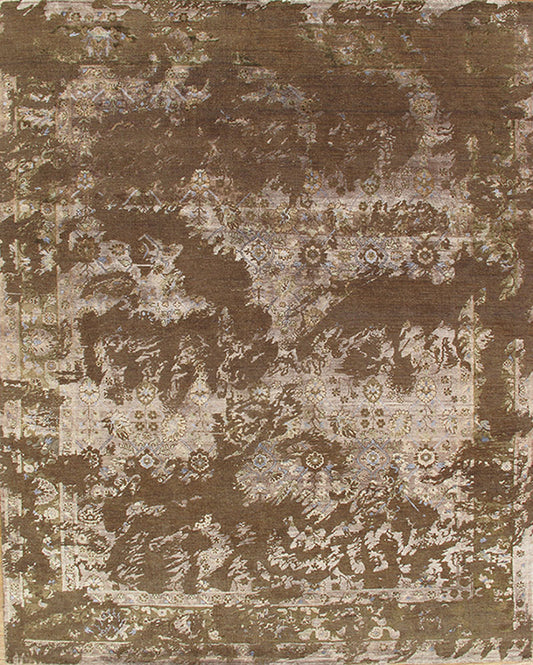 IC1003-VY26 - Viscose & Wool Contemporary Rug