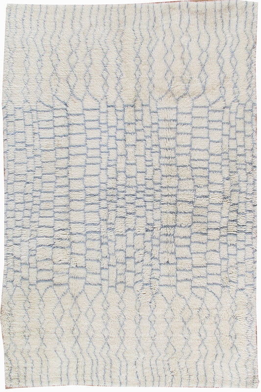 WAHO_IMAGE::n-3659 moroccan collection blue fluffy 2' x 3'.jpg